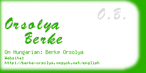 orsolya berke business card